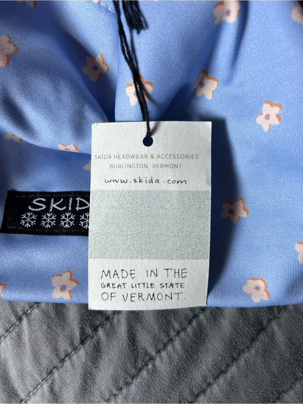 Skida Kids Floral Beanie in Light Blue